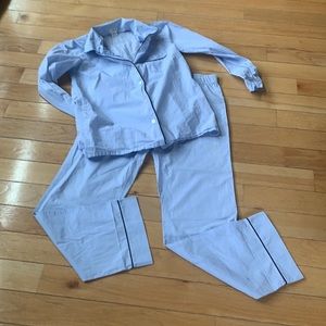 J Crew Button Down Drawstring Pjs Size XS Lightwt.